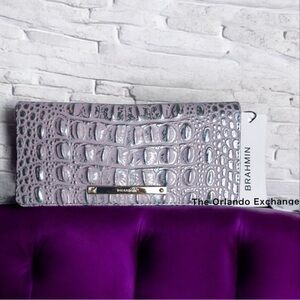 Brahmin Leather Ady Wallet Violet